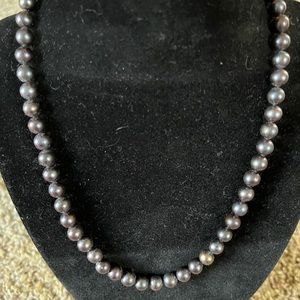 Grayish purple tones to this Honora pearl necklace from QVC